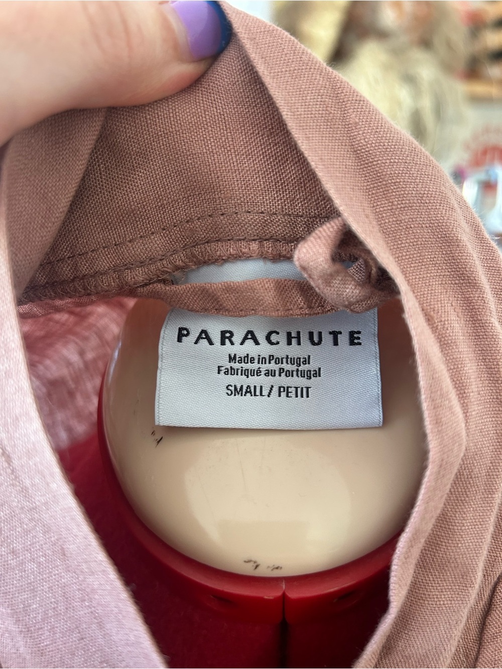 Parachute 100% linen Lightweight robe in Dusty Rose - Picture 3 of 5